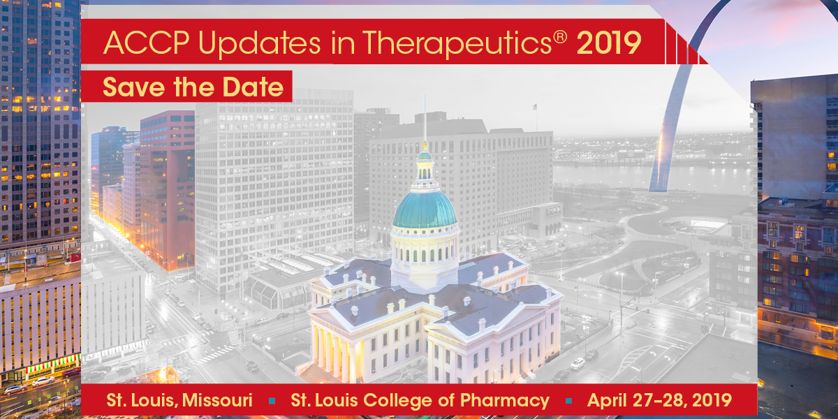 Save the Date for 2019 Updates in Therapeutics
