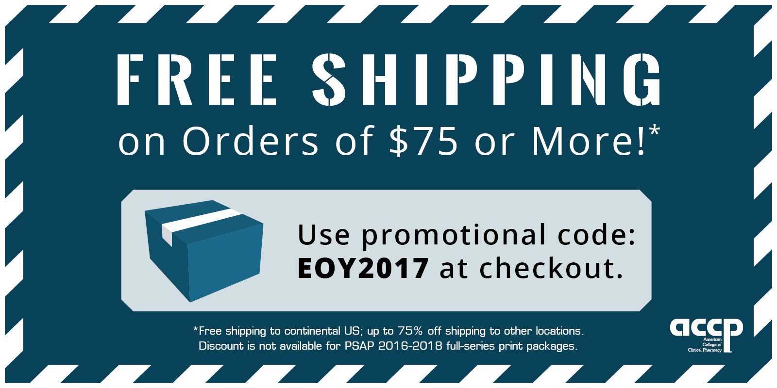 ACCP Bookstore Offers Free Shipping