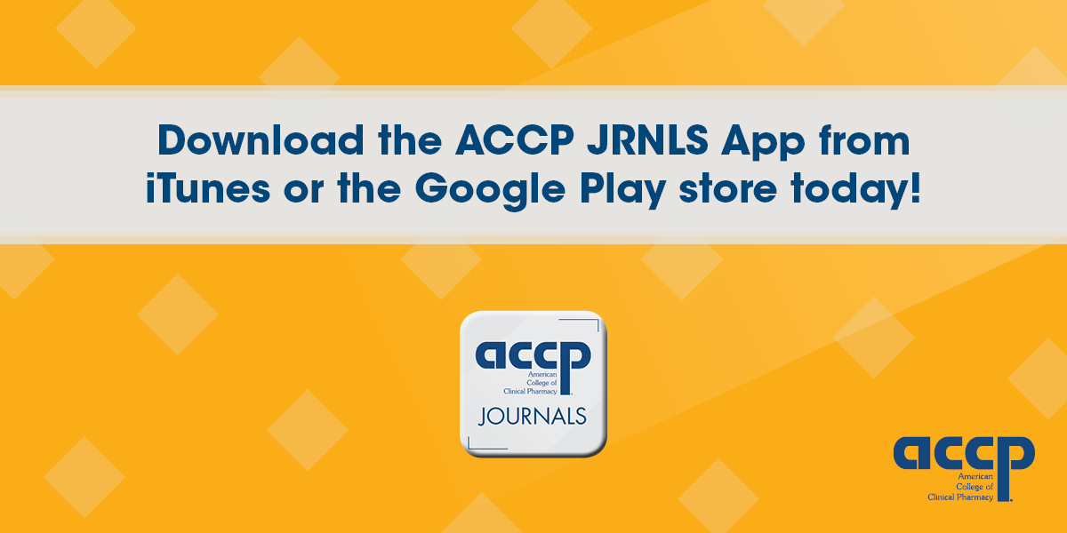 Download the JACCP JRNLS App from iTunes or the Google Play store today!