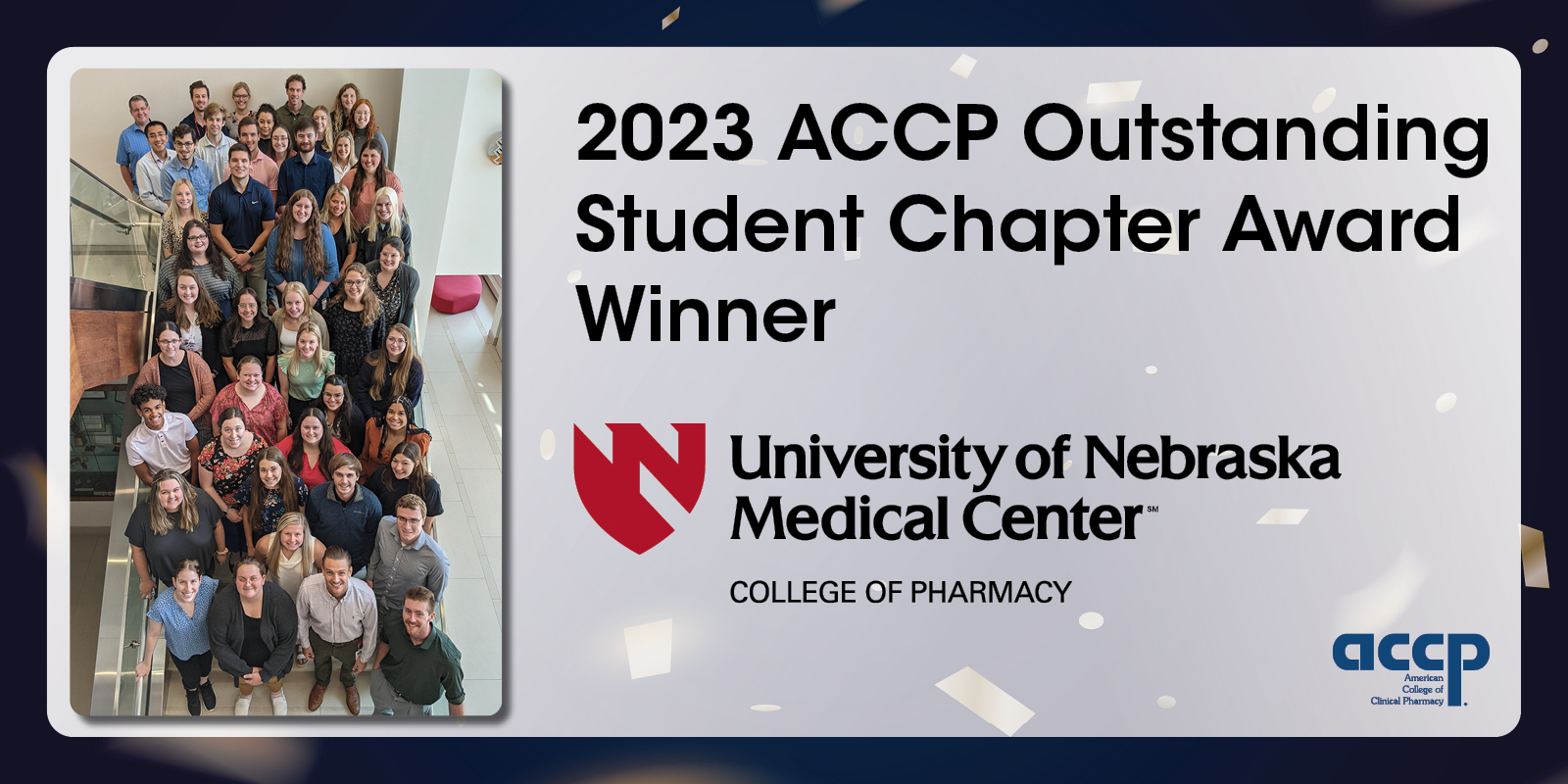 University of Nebraska Wins 2023 ACCP Outstanding Student Chapter Award