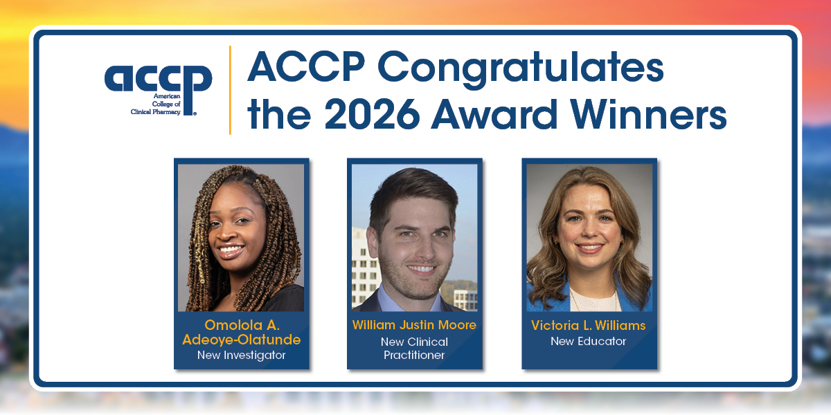 Adeoye-Olatunde, Moore, and Williams to Receive ACCP Honors