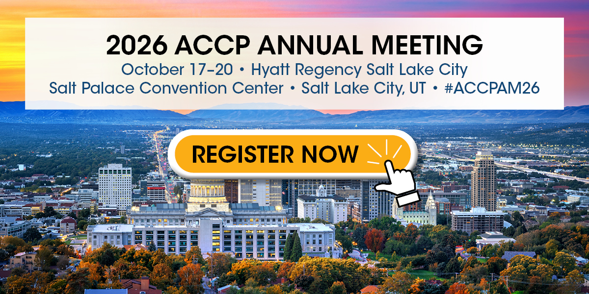Registration is Now Open for the 2026 ACCP Annual Meeting in Salt Lake City...