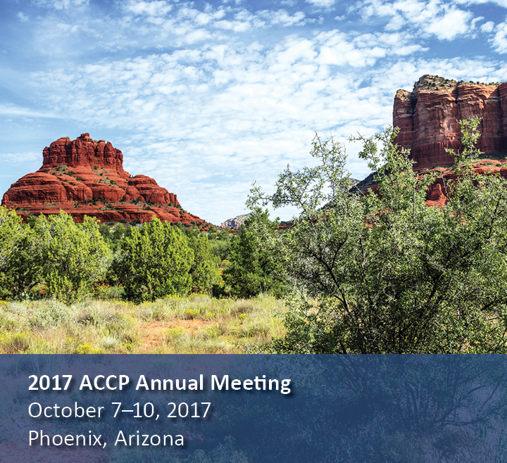 2017 ACCP Annual Meeting, October 7–10, 2017, Phoenix, Arizona</p>