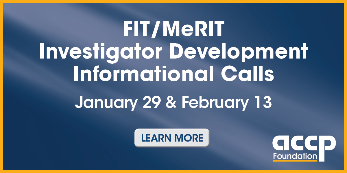 Schedule for 2025 FIT/MeRIT Investigator Development Informational Calls