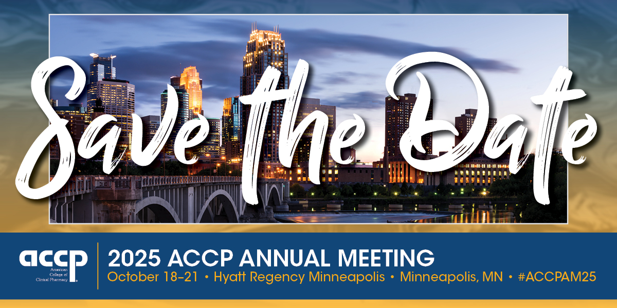 Save the Date: 2025 ACCP Annual Meeting