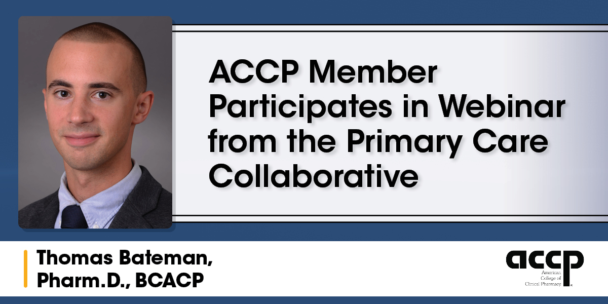 ACCP Member Participates in Webinar from the Primary Care Collaborative