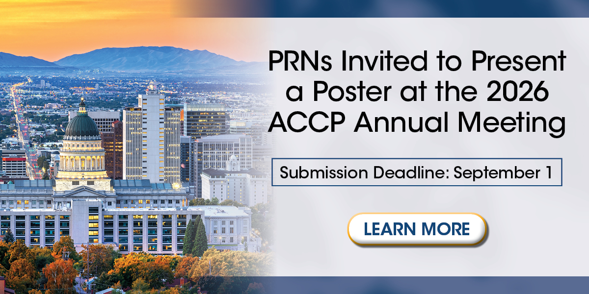 PRNs Invited to Present a Poster at the Annual Meeting