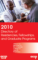 Directory of Residencies, Fellowships, and Graduate Programs
