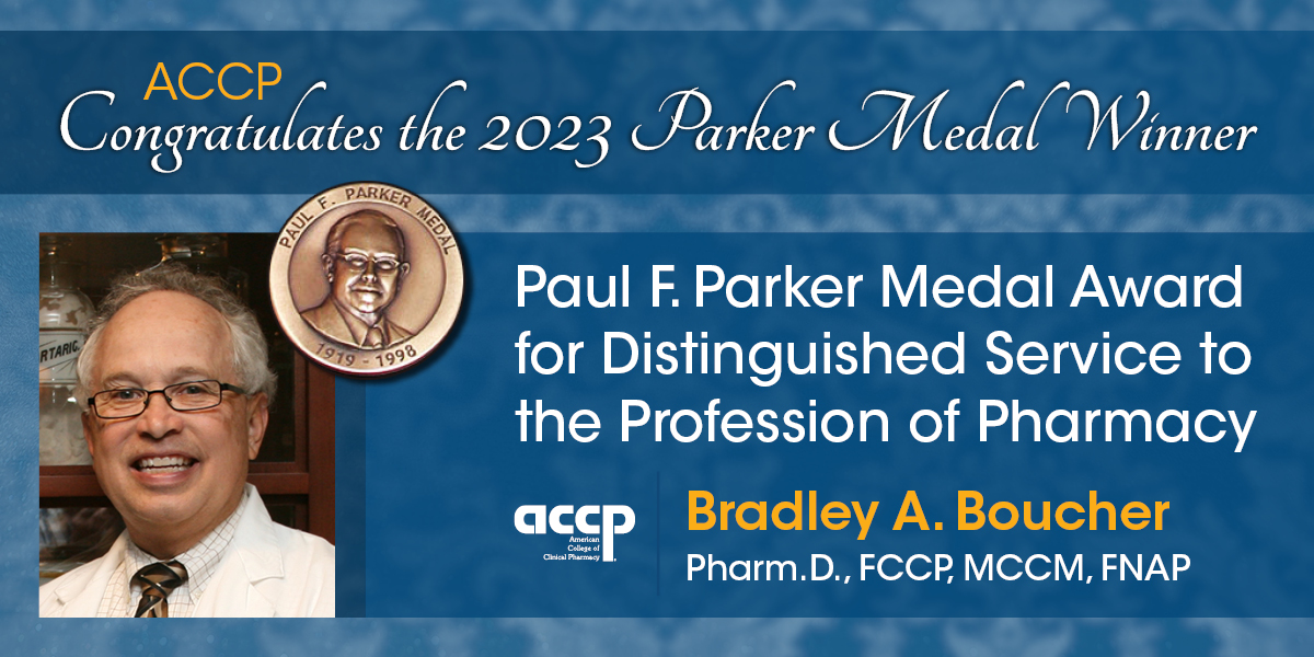 Boucher Named 2023 Parker Medalist