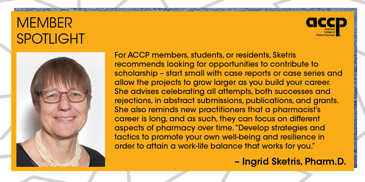 ACCP Member Spotlight: Ingrid Sketris