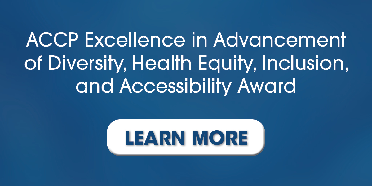 Announcing a New ACCP Award Recognizing Excellence in Advancement of DEIA
